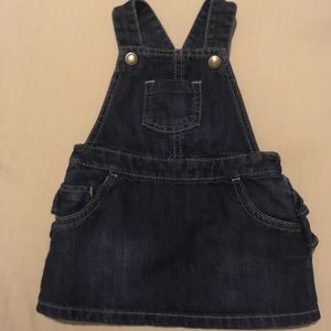 Old Navy size 6-12mth Ruffle denim dress, EUC